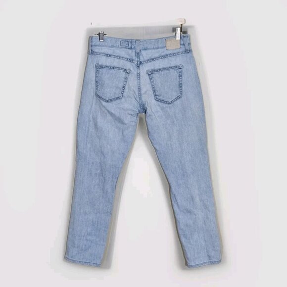 AG Adriano Goldschmied Jeans Womens 28R Blue High Rise Ex Boyfriend Slouchy Slim - Picture 2 of 16